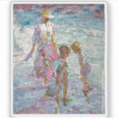 Verzameld Licht  – Kunststicker Sticker (Voorkant)