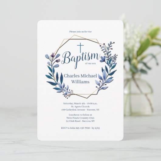 Verzameld samen religieuze uitnodigingen (Staand voorkant)