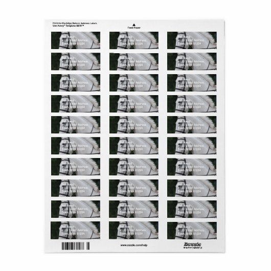 Verzameld White Horse Mailing Label (Full Sheet)