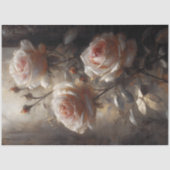 Verzamelde Blush Rozen Decoupage Tissuepapier (Voorkant)