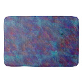 Verzamelde cyaan- en rode verfsplatters badmat (Voorkant)