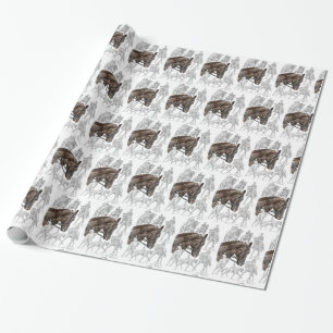 Verzamelde Dressage Horses FEI Cadeaupapier