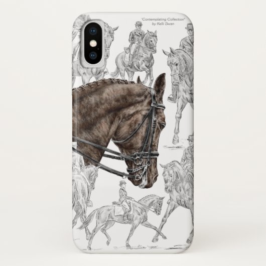 Verzamelde Dressage Horses FEI Case-Mate iPhone Case (Achterkant)