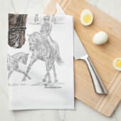 Verzamelde Dressage Horses FEI Theedoek (Quarter Fold)