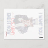 Verzamelde oom Sam Post Card Briefkaart (Achterkant)