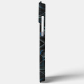 Verzamelde vuile blauwe kaleidoscoopversnelling Case-Mate iPhone case (Achterkant / Links)