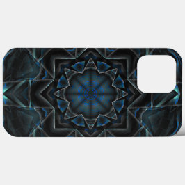 Verzamelde vuile blauwe kaleidoscoopversnelling Case-Mate iPhone case