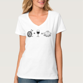 Verzamelen en voederen van wijn t-shirt
