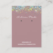 Verzamelen Faux Rainbow Metalitic Glitter Bus Visitekaartje (Voorkant)