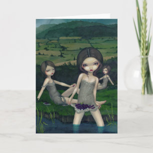 "Verzamelen het Wenskaart nimfen die van Bessen" Kaart