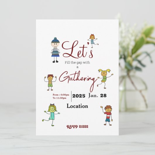 Verzamelen Kaart (Staand voorkant)