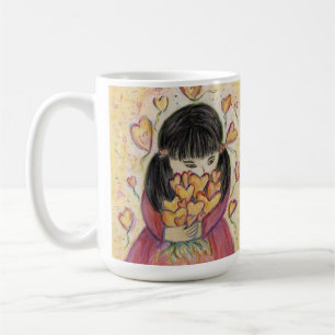 Verzamelen Love Hearts Art Coffee Cup Koffiemok