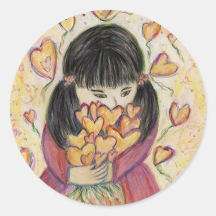 Verzamelen Love Hearts Art Custom Sticker Decal