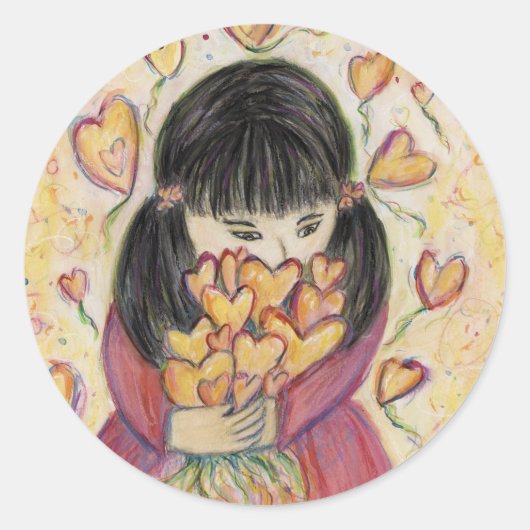 Verzamelen Love Hearts Art Custom Sticker Decal (Voorkant)