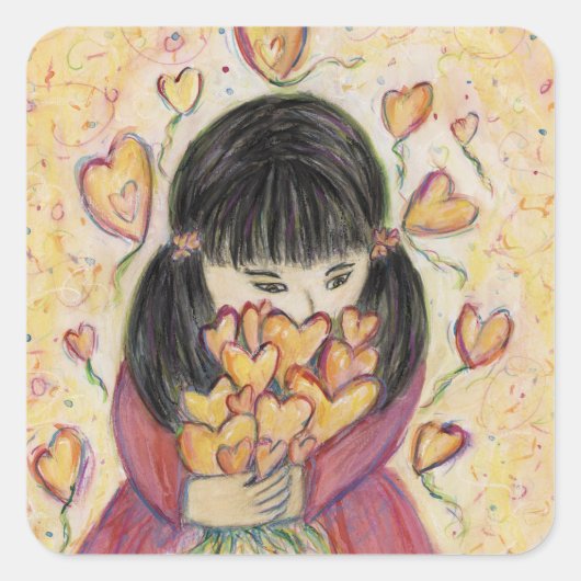 Verzamelen Love Hearts Art Custom Sticker Decals (Voorkant)