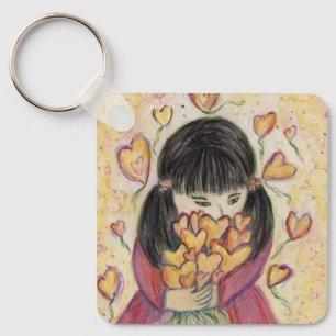 Verzamelen Love Hearts Art Inspirerend Sleutelhang Sleutelhanger