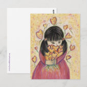 Verzamelen Love Hearts Custom Art Note Briefkaart (Voorkant / Achterkant)