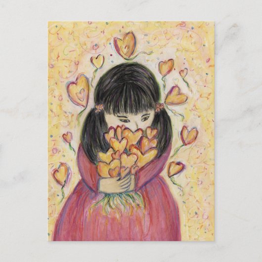 Verzamelen Love Hearts Custom Art Note Briefkaart (Voorkant)