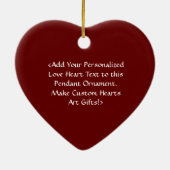 Verzamelen Love Hearts Holiday Gift Ornament (Achterkant)