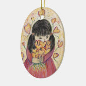 Verzamelen Love Hearts Holiday Gift Ornament (Links)