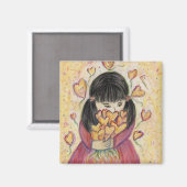 Verzamelen Love Hearts Inspirerend Koelkast Magnet (Voorkant / Achterkant)