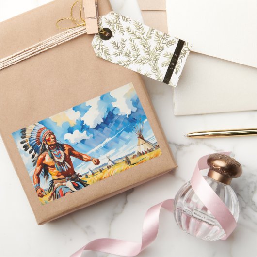 VERZAMELEN OP DE VLAKTEN 2 RECHTHOEKIGE STICKER (Geschenken)