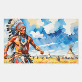 VERZAMELEN OP DE VLAKTEN 2 RECHTHOEKIGE STICKER (Voorkant)