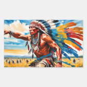 VERZAMELEN OP DE VLAKTEN 3 RECHTHOEKIGE STICKER (Voorkant)