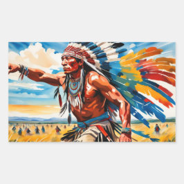 VERZAMELEN OP DE VLAKTEN 3 RECHTHOEKIGE STICKER