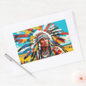 VERZAMELEN OP DE VLAKTEN 4 RECHTHOEKIGE STICKER (Envelop)