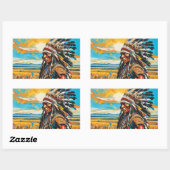 VERZAMELEN OP DE VLAKTEN 5 RECHTHOEKIGE STICKER (Vel)