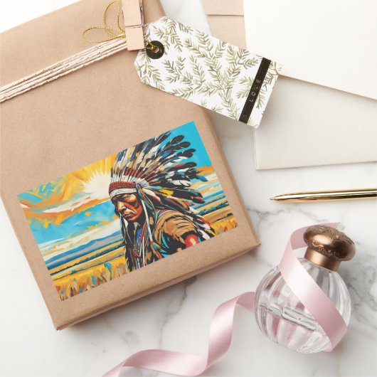 VERZAMELEN OP DE VLAKTEN 5 RECHTHOEKIGE STICKER (Geschenken)