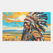 VERZAMELEN OP DE VLAKTEN 5 RECHTHOEKIGE STICKER (Voorkant)