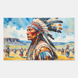 VERZAMELEN OP DE VLAKTEN RECHTHOEKIGE STICKER