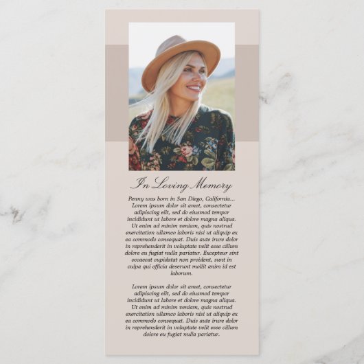 Verzamelen van bloemen - Viering van het Life-prog Programmakaart (Achterkant)