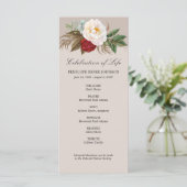 Verzamelen van bloemen - Viering van het Life-prog Programmakaart (Staand voorkant)