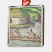 Verzamelen van gewassen voor de kust van de Gemeen Metalen Ornament (Links)