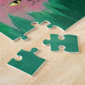 Verzamelen van katten in een schaduwrijke bos Glad Legpuzzel (Zijkant)