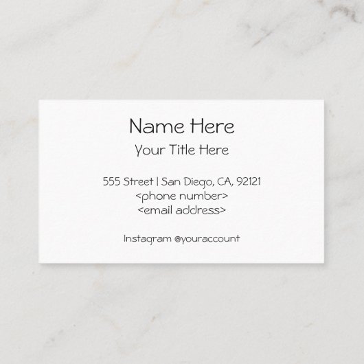 Verzamelen van Love Hearts Art Visitekaartjes (Achterkant)