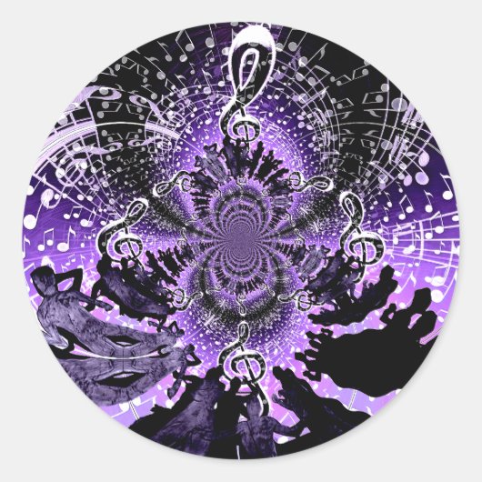 Verzamelen van Love_ Ronde Sticker (Voorkant)