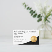 Verzamelen van munten en numerieke Visitekaartjes (Staand voorkant)