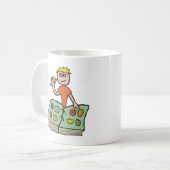 Verzamelen van munten koffiemok (Voorkant links)