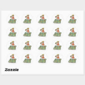 Verzamelen van munten ronde sticker (Vel)