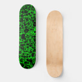 Verzamelen van Skulls Black en Green Persoonlijk Skateboard (Voorkant)