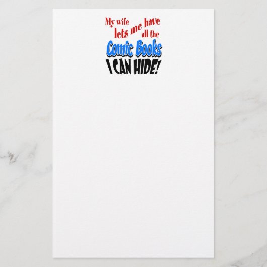 Verzamelen van stripboeken briefpapier (Voorkant)
