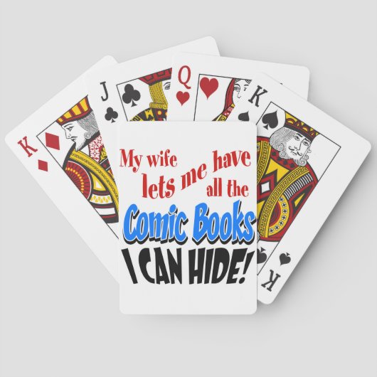 Verzamelen van stripboeken pokerkaarten (Achterkant)