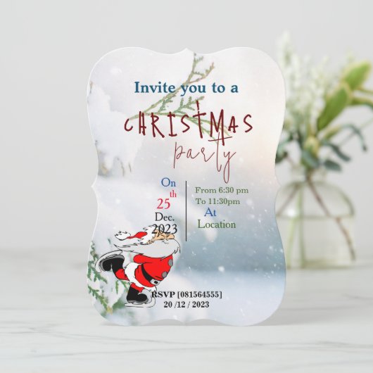 Verzamelen voor Kerstmis Kaart (Staand voorkant)