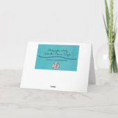 Verzamelen Zee meeuwenvogels komen samen Verjaarda Kaart (Achterkant)