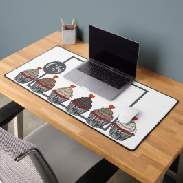 Verzameling cupcakes bureaumat
