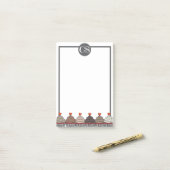 Verzameling cupcakes post-it® notes (Op bureau)
